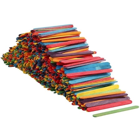 Coloured craft sticks 1000 pieces
