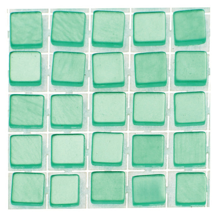 119x stuks mozaieken maken steentjes/tegels kleur turquoise 5 x 5 x 2 mm
