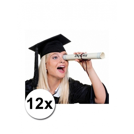12 graduation hats deluxe