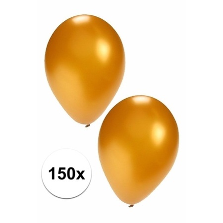 150 Stuks gouden ballonnen