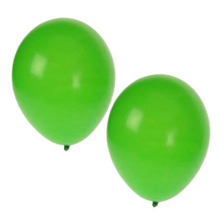 Green balloons 15x pieces