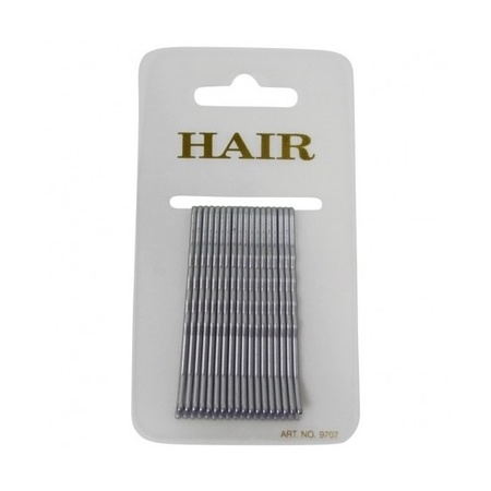 18 silver hair pins