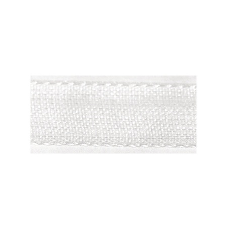 1x Witte organzalint rollen 1,5 cm x 10 meter cadeaulint/kadolint verpakkingsmateriaal