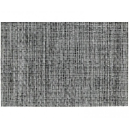 1x Placemat grijs gevlochten/geweven print 45 x 30 cm