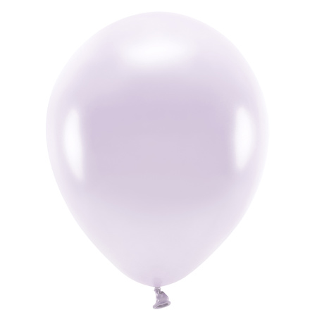 200x Milieuvriendelijke ballonnen lila paars 26 cm voor lucht of helium