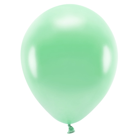 200x Mint green balloons 26 cm eco/biodegradable