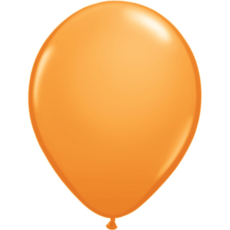 Helium tankje met 50 oranje ballonnen