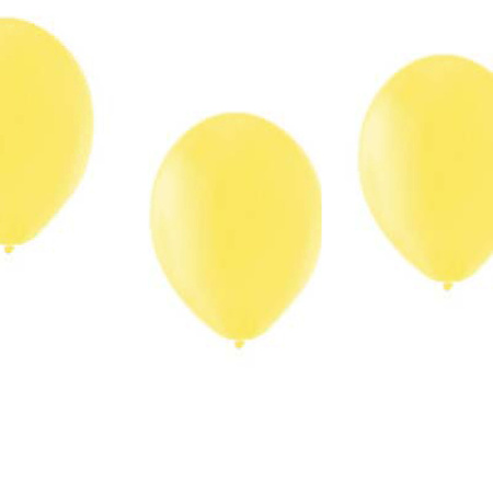 25x stuks gele party verjaardag ballonnen