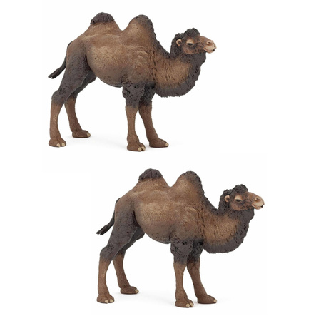 2x stuks kameel speeldiertje/speelfiguur 12 cm