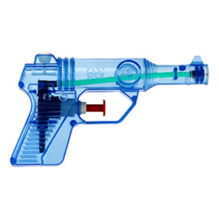 3x Waterpistool/waterpistolen blauw 13 cm