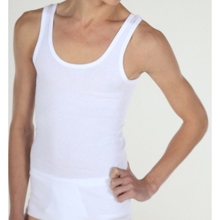3x White Beeren mens underwear singlet - size M