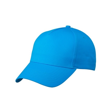 5-panel baseball cap blauw dames en heren
