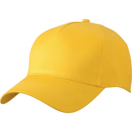 5-panel baseball caps gold yellow
