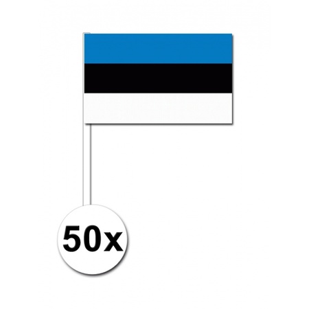 Zwaaivlaggetjes Estland 50 stuks