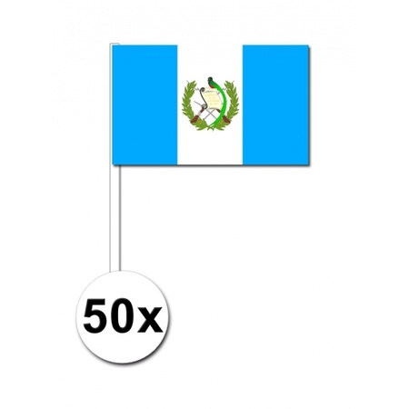 Zwaaivlaggetjes Guatemala 50 stuks