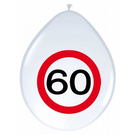 60 jaar verjaardag versiering set basic stopbord
