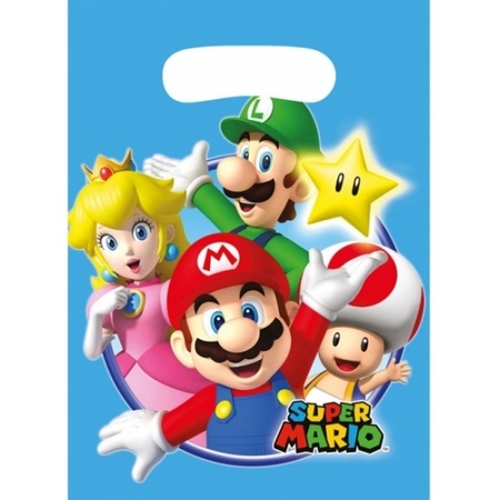 Super Mario theme party bags 8x pieces