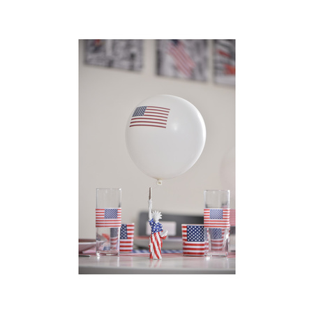 8x USA/Amerika party ballonnen themafeest 23 cm feestartikelen