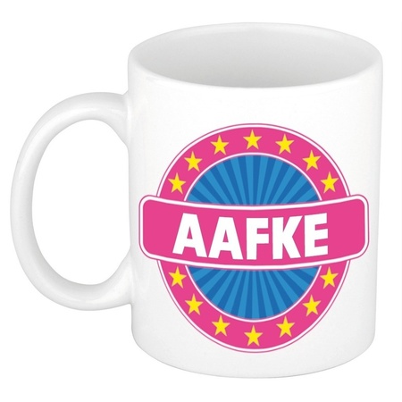 Voornaam Aafke koffie/thee mok of beker