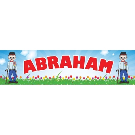 Abraham 50 jaar spandoek 200 cm