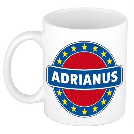 Voornaam Adrianus koffie/thee mok of beker
