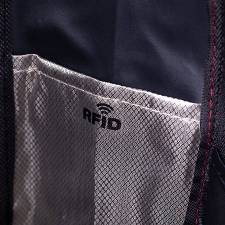Zwarte rugtas/rugzak anti-diefstal met USB en RFID 13 liter