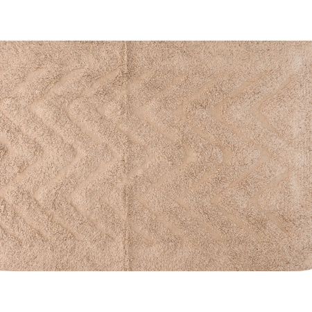 Badmat/badkamerkleed taupe 80 x 50 cm rechthoekig