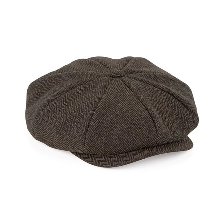 Bakerboy cap brown for men S/M