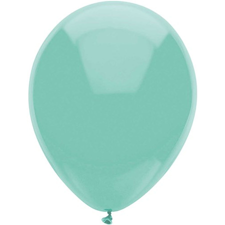 Ballonnen verjaardag/thema feest - 300x stuks - mintgroen - 29 cm
