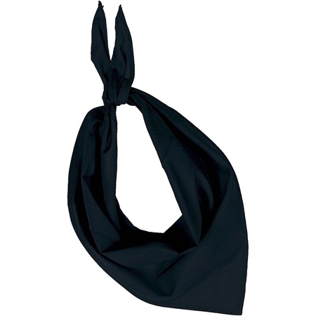 Zwarte basic bandana/hals zakdoeken/sjaals/shawls voor volwassenen