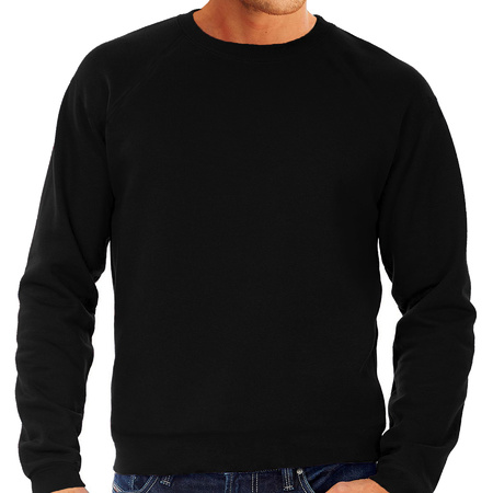 Bar crew sweater / trui zwart voor horeca voor heren achterkant bedrukking