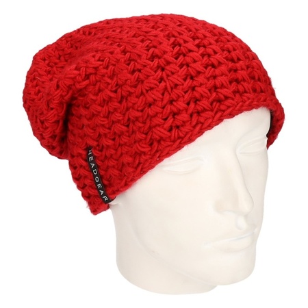 Beanie winter hat red for men