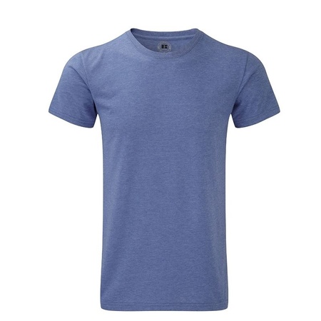 Basic heren T-shirt blauw melee