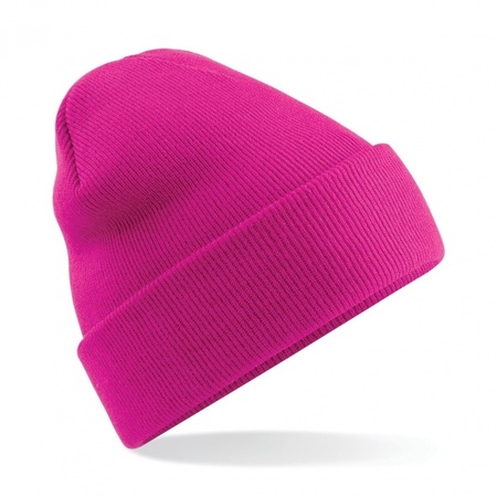 Basic winter hat fuchsia pink