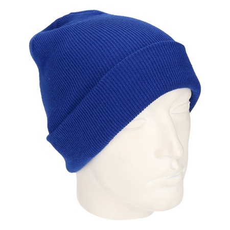 Basic winter hat royal blue