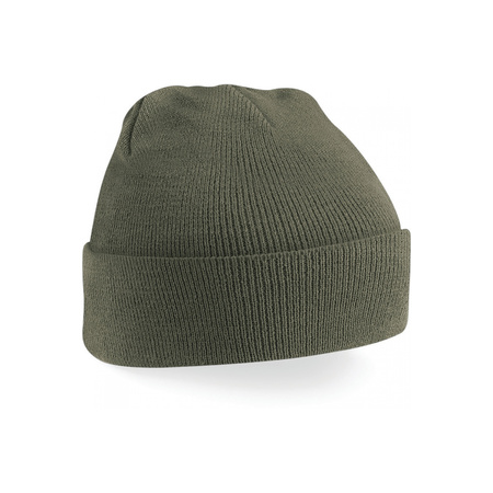 Basic winter hat olive green