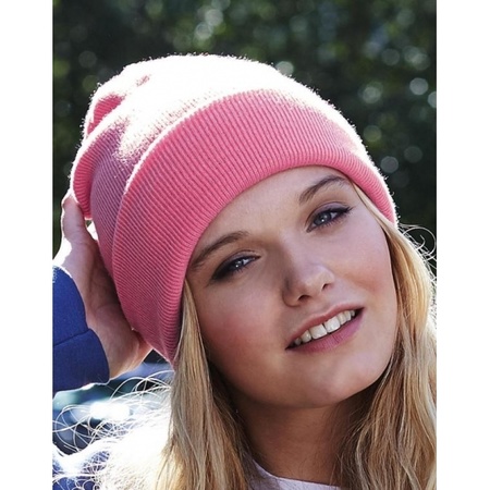 Basic winter hat pink