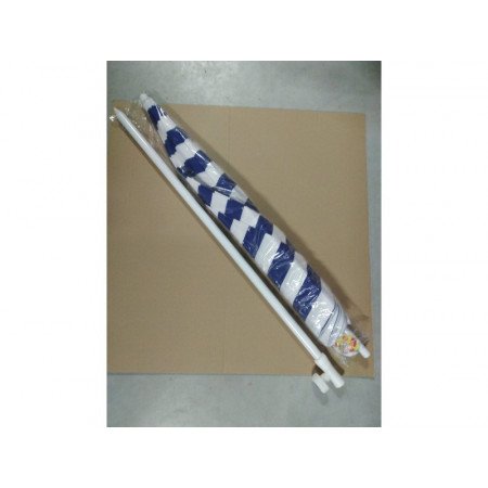 Strandparasols blauw/wit 180 cm