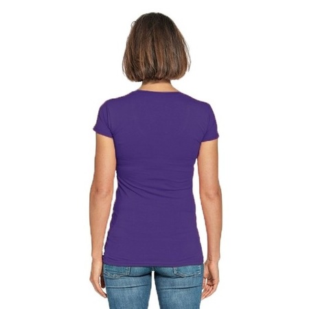 T-shirt crewneck purple for ladies
