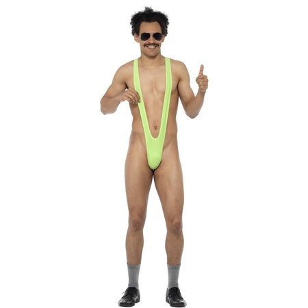 Borat mankini - mini zwempak onderbroek - vrijgezellenfeest - groen