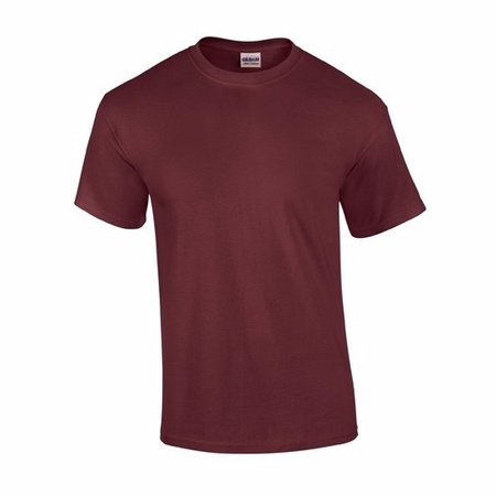 Burgundy red cotton shirt for adults