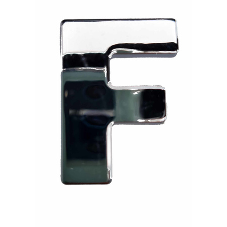 Auto sign sticker letter F 2,5 cm