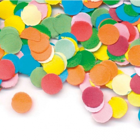 Zak gekleurde confetti 200 gram