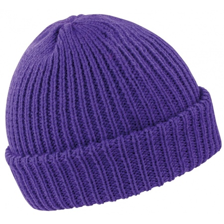 Winter cap unisex purple