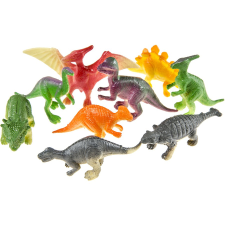 Dinosaurus speelgoed set - voor kinderen - 24x stuks - plastic