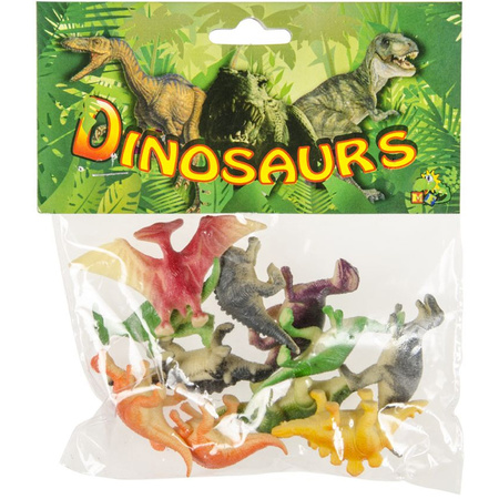 Dinosaurus speelgoed set - voor kinderen - 24x stuks - plastic