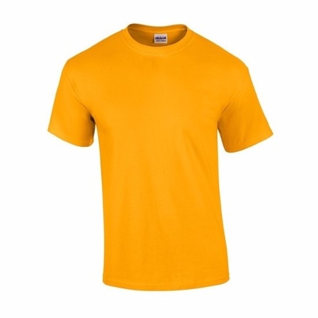Dark yellow cotton shirt for adults