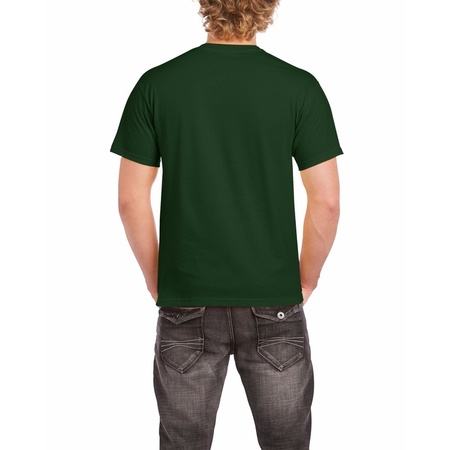 Voordelig donker groen T-shirt voor volwassenen