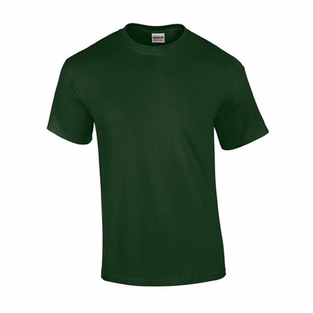 Voordelig donker groen T-shirt voor volwassenen