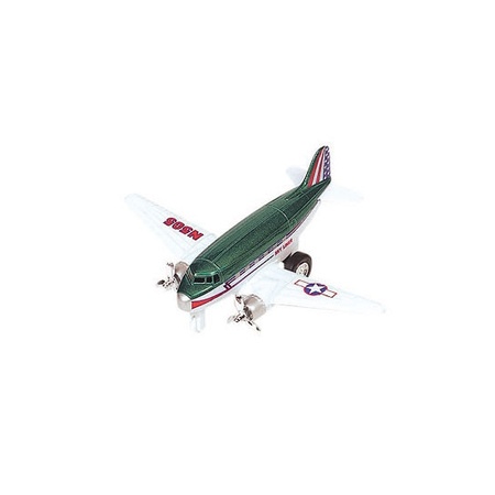 Speelgoed vliegtuigje groen